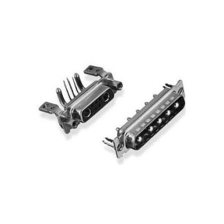 Fci D Subminiature Connector, 7 Contact(S), Female, Solder Terminal, Socket DAO7W2S500G40LF